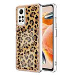 For Xiaomi Redmi Note 12 Pro 4G Global Electroplating Marble Dual-side IMD Phone Case(Leopard Print)