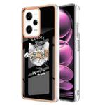 For Xiaomi Redmi Note 12 Pro 5G Global Electroplating Marble Dual-side IMD Phone Case(Natural Growth)