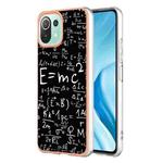 For Xiaomi 11 Lite Electroplating Marble Dual-side IMD Phone Case(Equation)