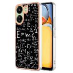 For Xiaomi Redmi 13C 4G Electroplating Marble Dual-side IMD Phone Case(Equation)