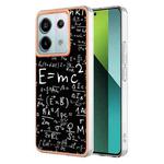 For Xiaomi Redmi Note 13 Pro 5G Electroplating Marble Dual-side IMD Phone Case(Equation)