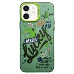 For iPhone 12 English Characters PC Phone Case(Dinosaur)