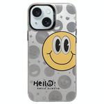 For iPhone 15 Plus English Characters PC Phone Case(Big Smiley Face)