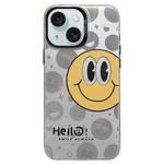 For iPhone 15 English Characters PC Phone Case(Big Smiley Face)