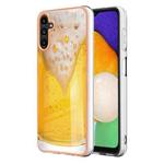 For Samsung Galaxy A54 5G Electroplating Marble Dual-side IMD Phone Case(Draft Beer)