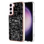 For Samsung Galaxy S23 5G Electroplating Marble Dual-side IMD Phone Case(Equation)