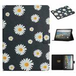 For Amazon Kindle Fire Max 11 Colored Drawing Flower Smart Leather Tablet Case(Little Daisy)
