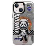 For iPhone 14 Astronaut Pattern PC Phone Case(Gray Panda)