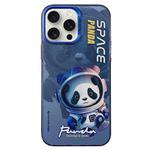 For iPhone 15 Pro Astronaut Pattern PC Phone Case(Blue Space Panda)