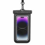 USAMS US-YD012 6.7 inch Transparent IP68 Waterproof Swimming Cell Phone Bag(Black)