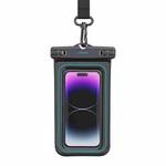 USAMS US-YD013 6.7 inch Sponge Float Transparent IP68 Waterproof Swimming Cell Phone Bag(Black)
