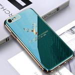 For iPhone 6 Plus GKK PC + Solid Color Plating Protective Case(Green)
