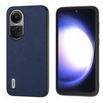 For OPPO Reno10 Pro Global / Reno10 Global ABEEL Genuine Leather Luolai Series Phone Case(Dark Blue)