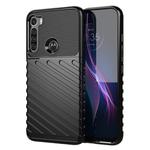 For Motorola Moto One Fusion Plus Thunderbolt Shockproof TPU Protective Soft Case(Black)