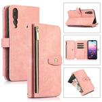 For Huawei P20 Pro Dream 9-Card Wallet Zipper Bag Leather Phone Case(Pink)
