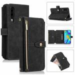 For Huawei P30 Dream 9-Card Wallet Zipper Bag Leather Phone Case(Black)