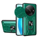 For Xiaomi Redmi A3 Sliding Camshield TPU+PC Phone Case with Card Slot(Dark Green)