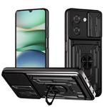 For Redmi A5 4G 173.3mm Sliding Camshield TPU+PC Phone Case with Card Slot(Black)