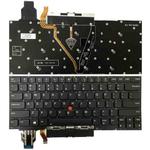 For Lenovo ThinkPad X1 Yoga 4th Gen 20QF US Version Backlight Laptop Keyboard with Touchpad Button(Black)