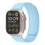 For Apple Watch Ultra 49mm Magnetic Loop Silicone Watch Band(Light Blue)