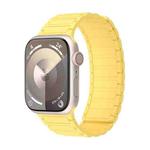 For Apple Watch Series 5 44mm Magnetic Loop Silicone Watch Band(Yellow)