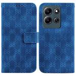 For Infinix Note 30i Double 8-shaped Embossed Leather Phone Case(Blue)