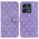 For Infinix Note 30 Pro Double 8-shaped Embossed Leather Phone Case(Purple)