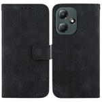 For Infinix Hot 30 Play / X6835 Double 8-shaped Embossed Leather Phone Case(Black)
