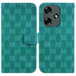 For Infinix Hot 30 Double 8-shaped Embossed Leather Phone Case(Green)