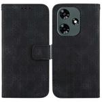 For Infinix Hot 30 Double 8-shaped Embossed Leather Phone Case(Black)