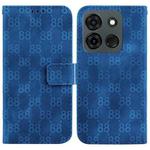 For Infinix Smart 7 India / Smart 7 Plus Double 8-shaped Embossed Leather Phone Case(Blue)