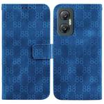 For Infinix Hot 20 5G Double 8-shaped Embossed Leather Phone Case(Blue)