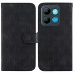 For Infinix Smart 7 African / X6515 Double 8-shaped Embossed Leather Phone Case(Black)