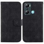 For Infinix Hot 20i Double 8-shaped Embossed Leather Phone Case(Black)