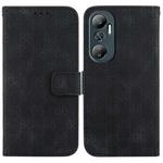 For Infinix Hot 20 Double 8-shaped Embossed Leather Phone Case(Black)