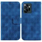For Infinix Zero 20 / X6821 Double 8-shaped Embossed Leather Phone Case(Blue)
