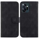 For Infinix Zero 20 / X6821 Double 8-shaped Embossed Leather Phone Case(Black)