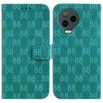 For Infinix Note 12 Pro 4G / Note 12 2023 Double 8-shaped Embossed Leather Phone Case(Green)