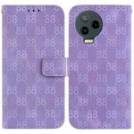 For Infinix Note 12 Pro 4G / Note 12 2023 Double 8-shaped Embossed Leather Phone Case(Purple)
