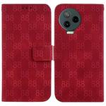 For Infinix Note 12 Pro 4G / Note 12 2023 Double 8-shaped Embossed Leather Phone Case(Red)