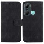 For Infinix Hot 12 Pro Double 8-shaped Embossed Leather Phone Case(Black)