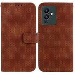 For Infinix Note 12 Pro 5G / Note 12 5G Double 8-shaped Embossed Leather Phone Case(Brown)