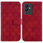 For Infinix Note 12 Pro 5G / Note 12 5G Double 8-shaped Embossed Leather Phone Case(Red)