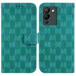 For Infinix Note 12 G96 / X670 Double 8-shaped Embossed Leather Phone Case(Green)