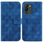 For Infinix Note 12 G96 / X670 Double 8-shaped Embossed Leather Phone Case(Blue)