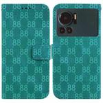 For Infinix Note 12 VIP Double 8-shaped Embossed Leather Phone Case(Green)