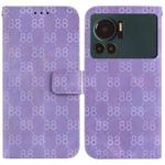 For Infinix Note 12 VIP Double 8-shaped Embossed Leather Phone Case(Purple)