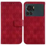 For Infinix Note 12 VIP Double 8-shaped Embossed Leather Phone Case(Red)