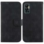 For Infinix Hot 12 Double 8-shaped Embossed Leather Phone Case(Black)