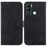 For Infinix Hot 12i Double 8-shaped Embossed Leather Phone Case(Black)